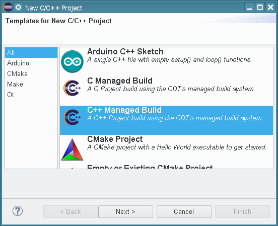 run c++ eclipse project for mac