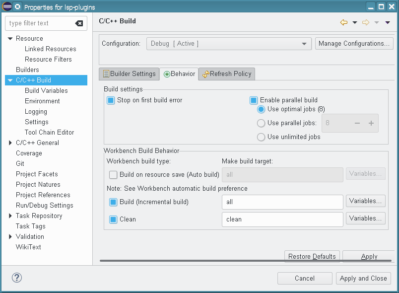 c/c++ eclipse for mac sierra